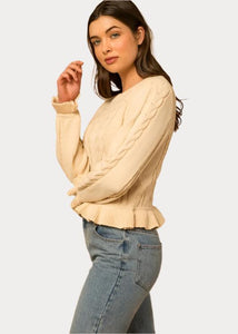 Ruffle Hem Sweater