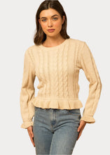 Load image into Gallery viewer, Ruffle Hem Sweater
