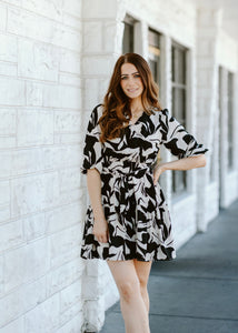 Abstract Mini Dress