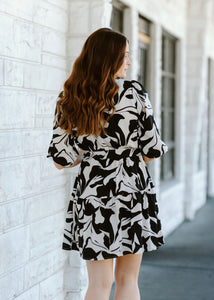 Abstract Mini Dress