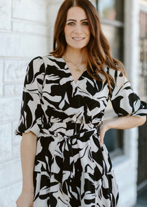 Abstract Mini Dress