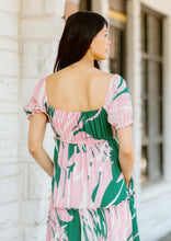 Load image into Gallery viewer, Tropical Print Floral Midi Dress
